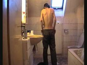 shit on the toilet and mopped foreign