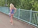 Leaking milf slut goes on a fuck hunt with sperm games