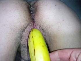 Heisse Füllung mit einer Banane ????