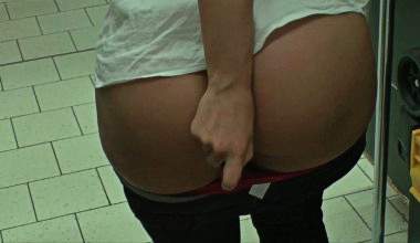 anal pussygeil im supermarkt