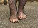 oilige Netz Füße