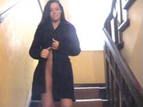 naked in the stairwell