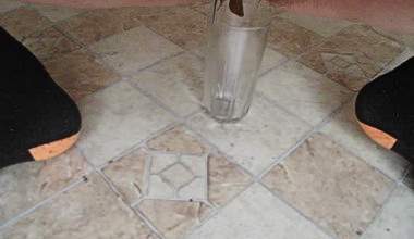 wenig Scheiße in einem Glas