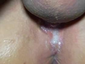 Fucked cum from my pussy and piss!