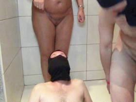 2 slaves filled with piss!