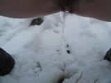 Pinkeln im Schnee