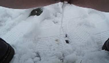 Pinkeln im Schnee