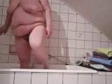 perverser weißer Blümchenslip