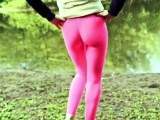 Rosa Leggings am See