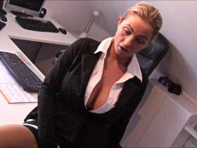 Fuck! Stress with boss in the office! Nylonfick
