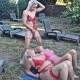 Mega Outdoor Piss-Orgie! 20 Männer und ein 1 Mädel füllen uns mit Pisse ab! Full Movie - Cam 3