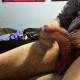 Powerful cumshot in chair