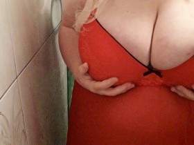 Lady in Red BOOBS FUCKING