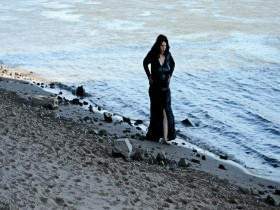 Wetlook dress on the beach