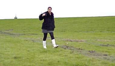 Gummistiefel im Schlamm