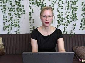 Secretary pisses horny