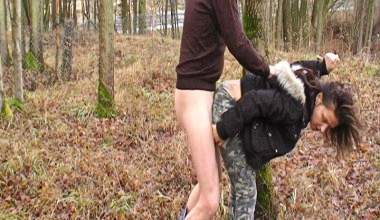OutdoorFick in Camouflagehosen