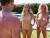 The Sunburn Piss. Three girls piss in a guy's mouth!