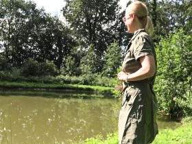 Angler does it herself