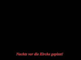 At the village festival before the church pissed!