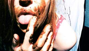 Schöne blaue Jeans Scheiße