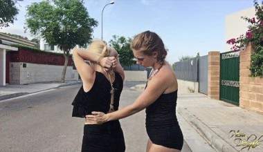 Tied on the street