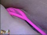 The Pink Tanga with *****d orgasm