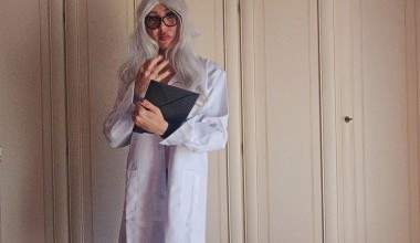 the beautiful slut doctor does the rectal examination by herself