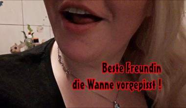 BESTE FREUNDIN DIE WANNE VOLLGEPISST