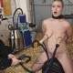 Milking and riding on the cowgirl sex machine