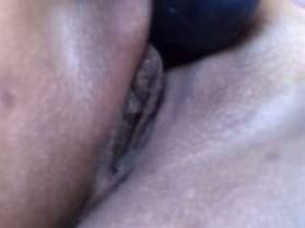 Horny Dildo Play ... super close-up.