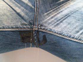 horny piss through a jeans