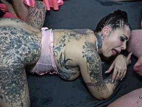 Alicia Dark and Cathaleya Star two cum nymphs AO fucked and inseminated
