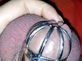 2 Times cum in chastity