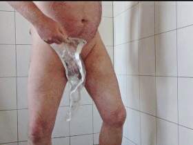 Pissing in rubber pants 1 ** incontinence **