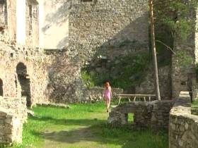 Catwalk auf der Burg