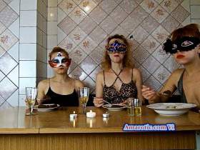 Russisches Frühstück Drei Mädchen