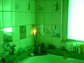 Shower fun with shower dildo