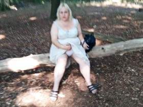submissive in the woods - Face Slapping for me bitch