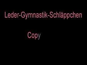 Leather Gymnastic-Schläppchen