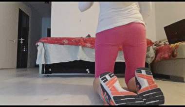 PinkShortsSneakearsPoop