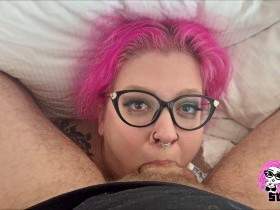 POV Blowjob mit Eierlecken und Sperma schlucken