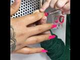 can make the nails in the studio in pink