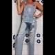 Pissed in denim overalls, cameltoe