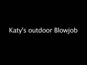 Katy mouse Outdoor Blowjob 1