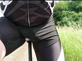 Cock on the bike ** Outdoor **