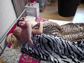hot orgasm under the blanket