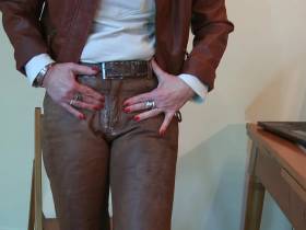 the dirty, piss leather pants