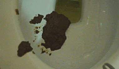 Hoteltoilette vollgekackt!!
