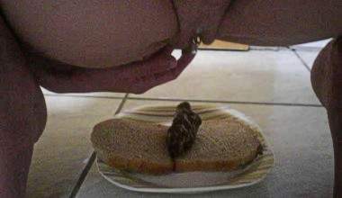 toast brot mit leckerer schoko creme